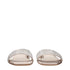 3Juin Beige Satin Slippers Sandals